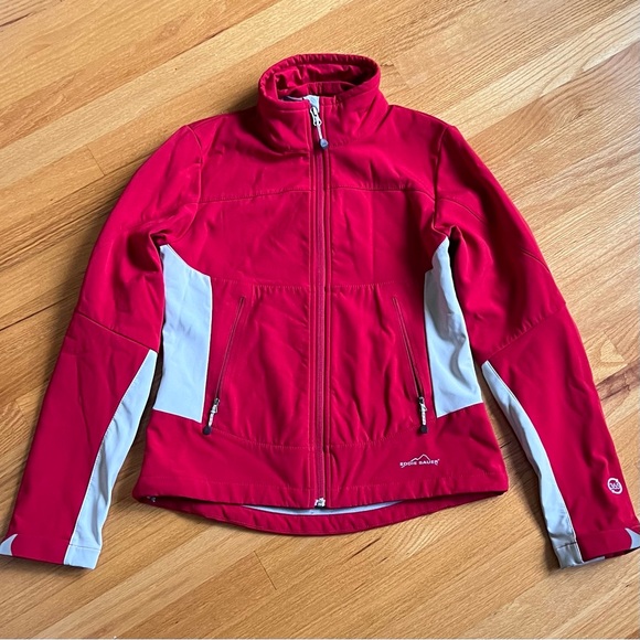 Eddie Bauer System Component 365 windbreaker jacket. Size small- Red- Gray - Picture 1 of 7
